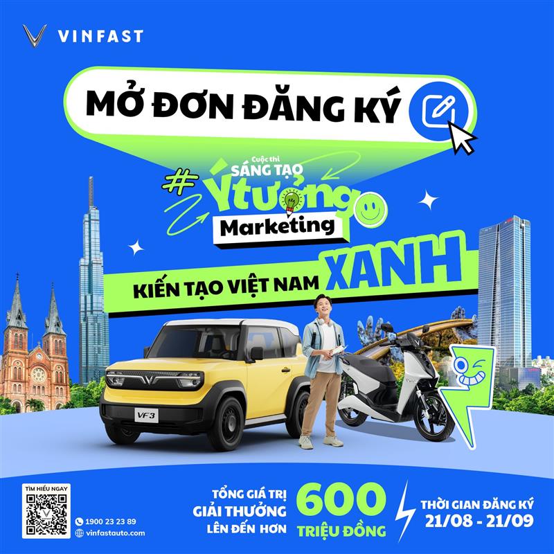 VINFAST TỔ CHỨC CUỘC THI “KIẾN TẠO VIỆT NAM XANH”