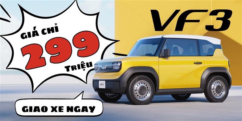 VinFast VF 3 đi được bao nhiêu km cho 1 lần sạc đầy?